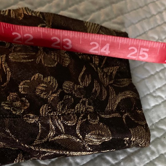 Vintage Brown and Gold Brocade Evening Coat - Picture 10 of 13